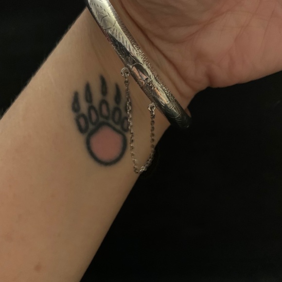 Silver bangle bracelet - Picture 7 of 9